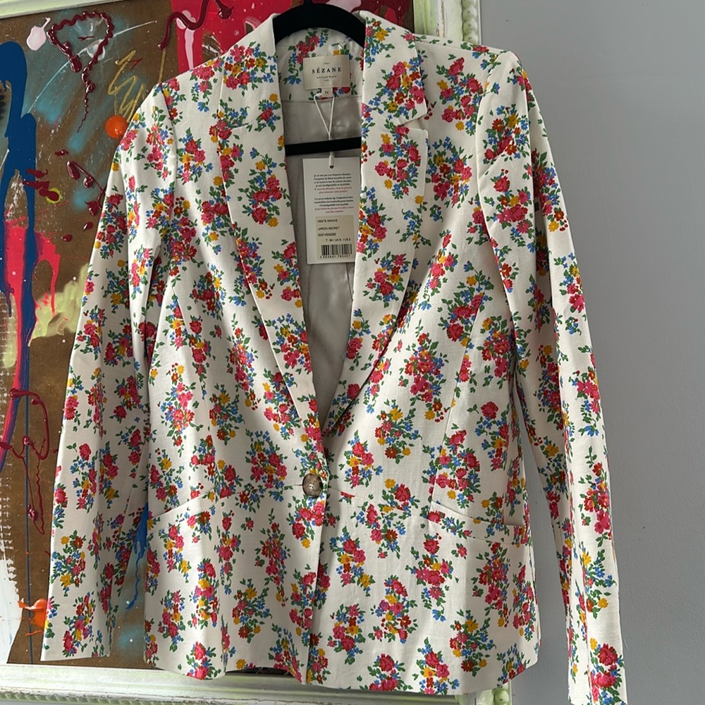 Sezane Blazer - “Veste Gracie Jardin Secret” - NWT